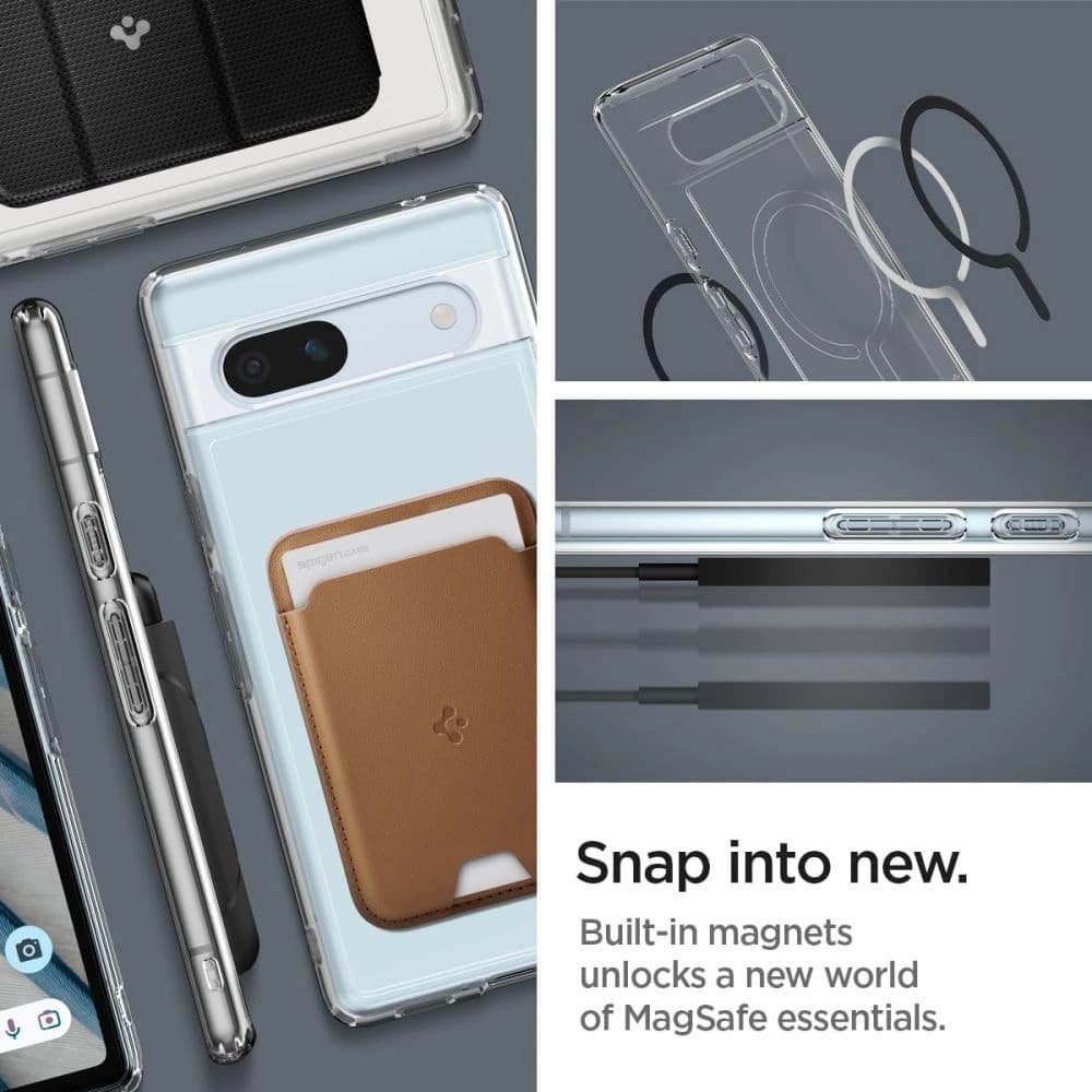 Etui Spigen Ultra Hybrid Onetap Ring MagSafe Google Pixel 7a Black - 17