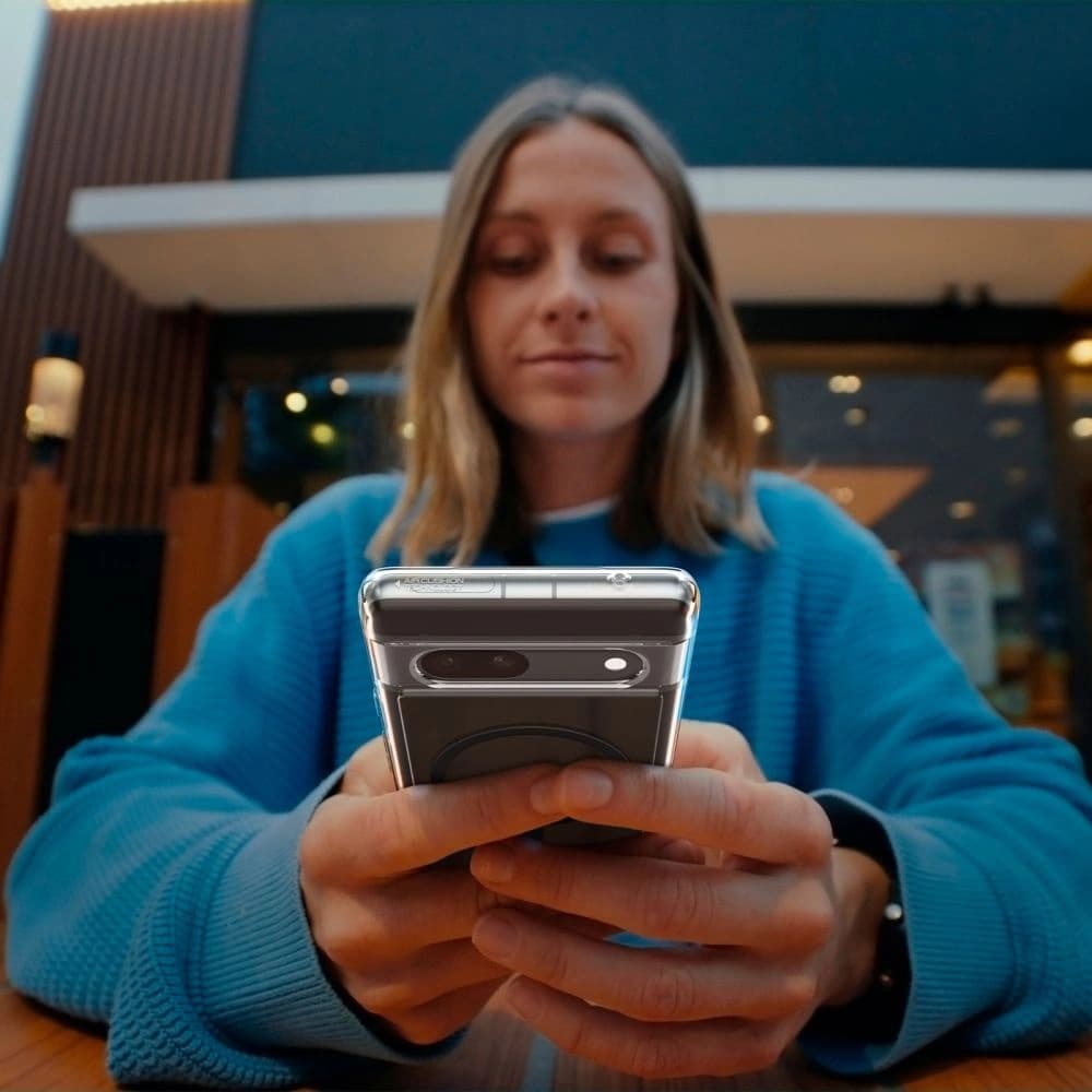 Etui Spigen Ultra Hybrid Onetap Ring MagSafe Google Pixel 7a Black - 18