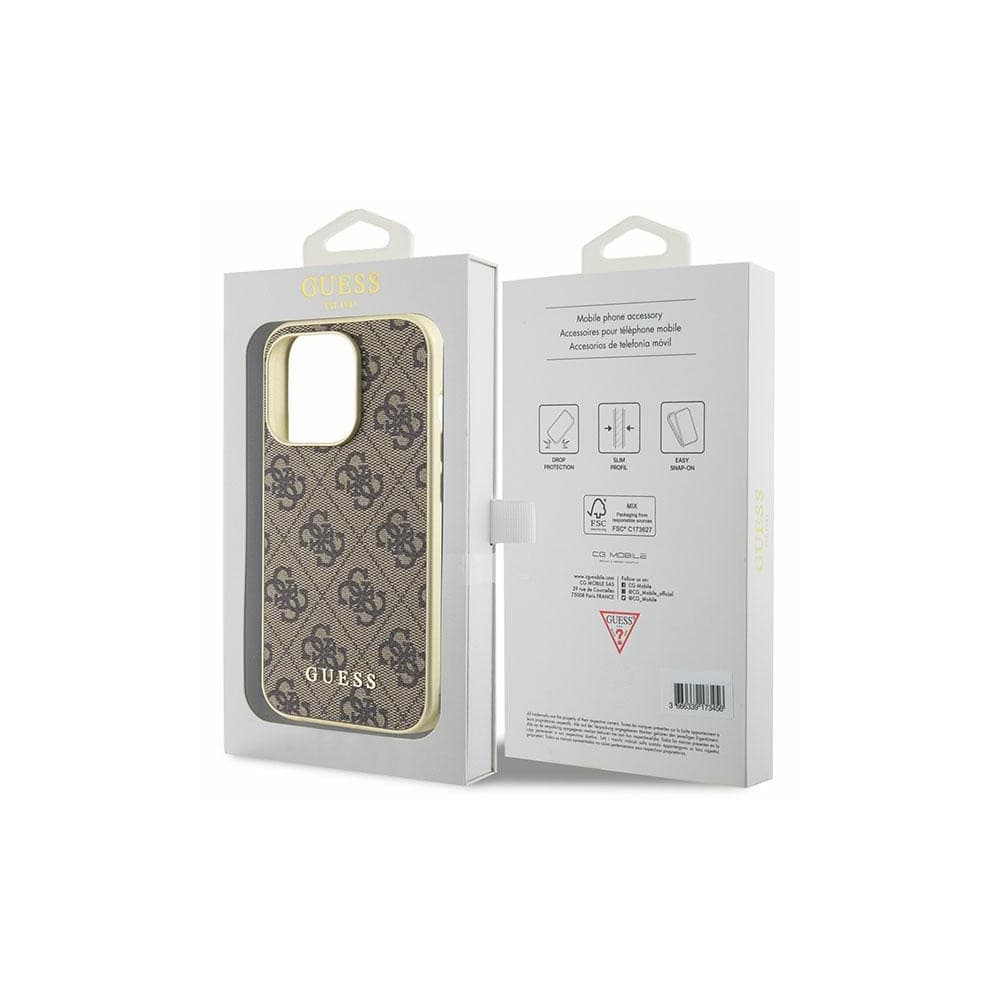 Case Guess GUHCP15XGF4GBR Apple iPhone 15 Pro Max Hardcase 4G Charms Collection braun/brown - 8