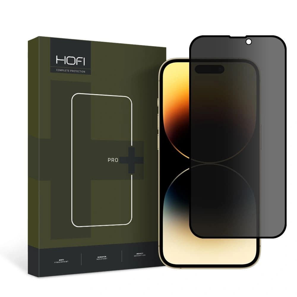 Hofi Apple Sticlă de confidențialitate Anti Spy Glass Pro+ iPhone 15 Privacy - 1