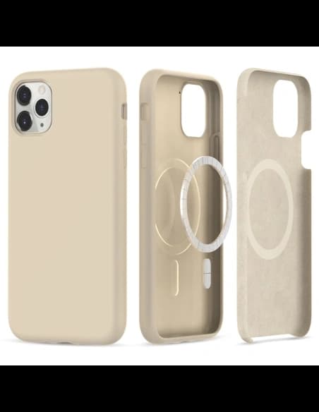 Tech-Protect Apple Carcasă Silicone MagSafe iPhone 11 Pro Bej