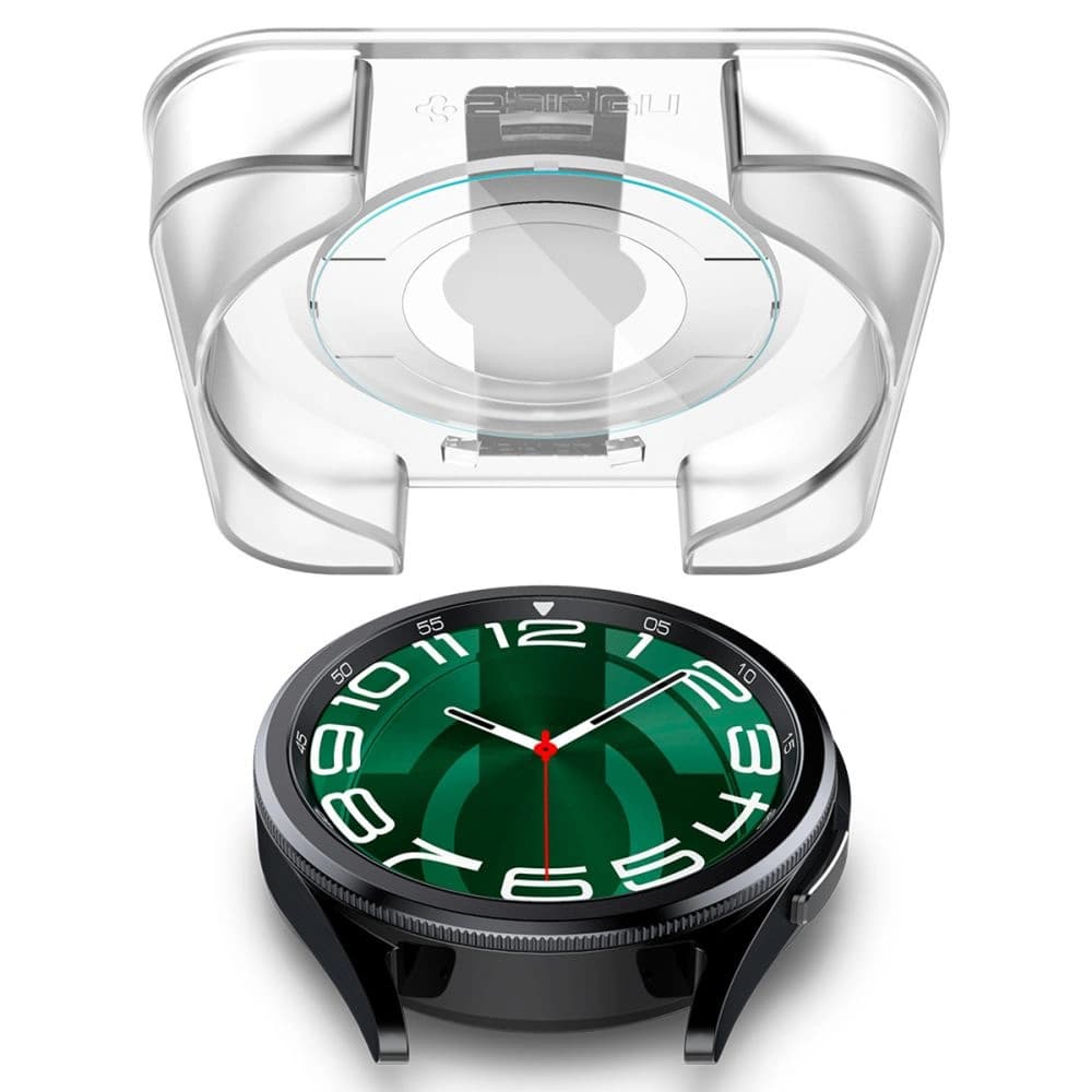 Gehärtetes Glas Spigen GLAS.tR ez Fit Samsung Galaxy Watch 6 Classic (47mm) Klar [2 PACK] - 4