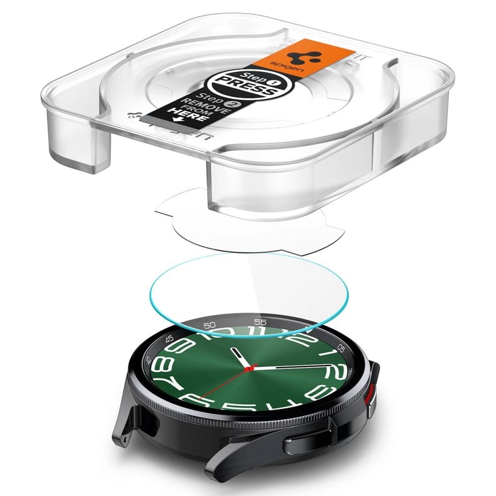 Gehärtetes Glas Spigen GLAS.tR ez Fit Samsung Galaxy Watch 6 Classic (47mm) Klar [2 PACK] - 5