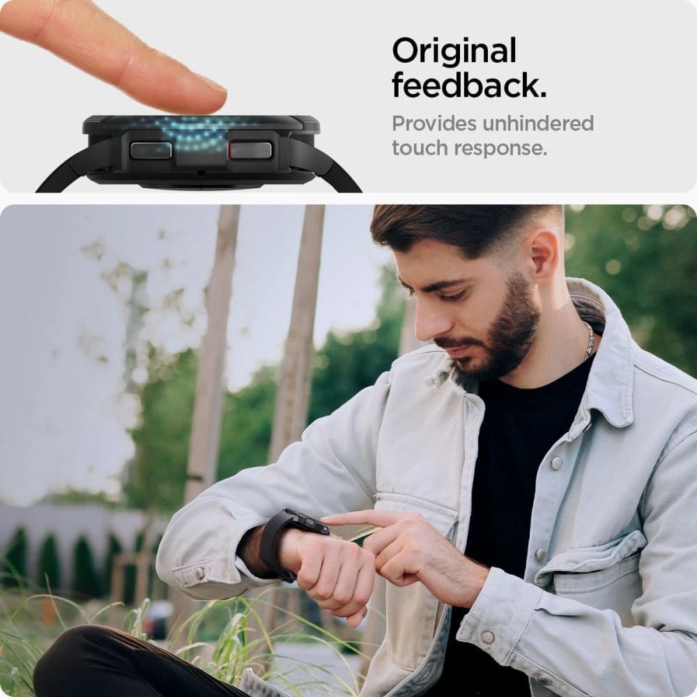 Gehärtetes Glas Spigen GLAS.tR ez Fit Samsung Galaxy Watch 6 Classic (47mm) Klar [2 PACK] - 8