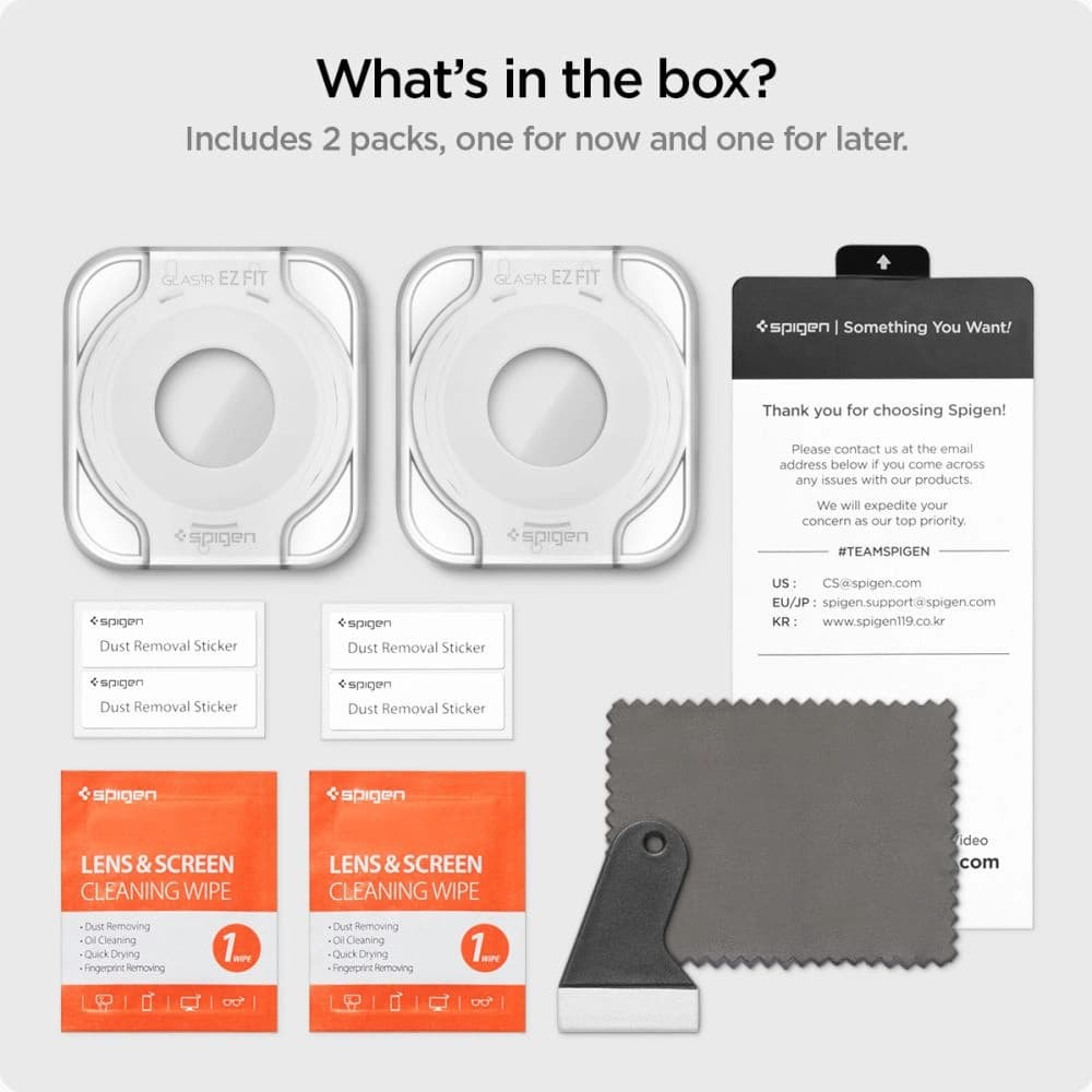 Gehärtetes Glas Spigen GLAS.tR ez Fit Samsung Galaxy Watch 6 Classic (47mm) Klar [2 PACK] - 11