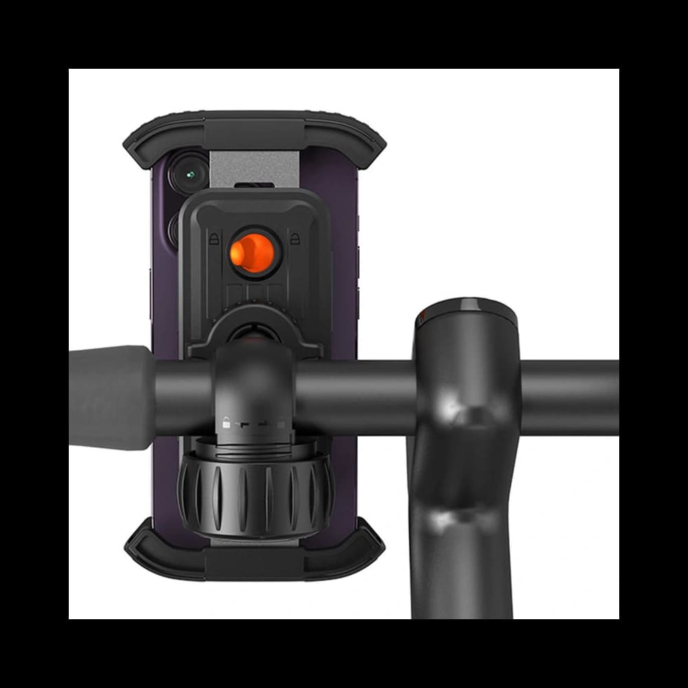 Baseus Suport pentru biciclete QuickGo pentru telefoane de la 5,7 inch la 7,2 inch (negru) - 7