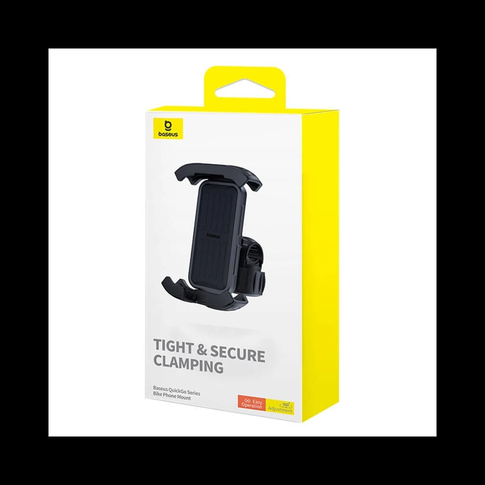 Baseus Suport pentru biciclete QuickGo pentru telefoane de la 5,7 inch la 7,2 inch (negru) - 8