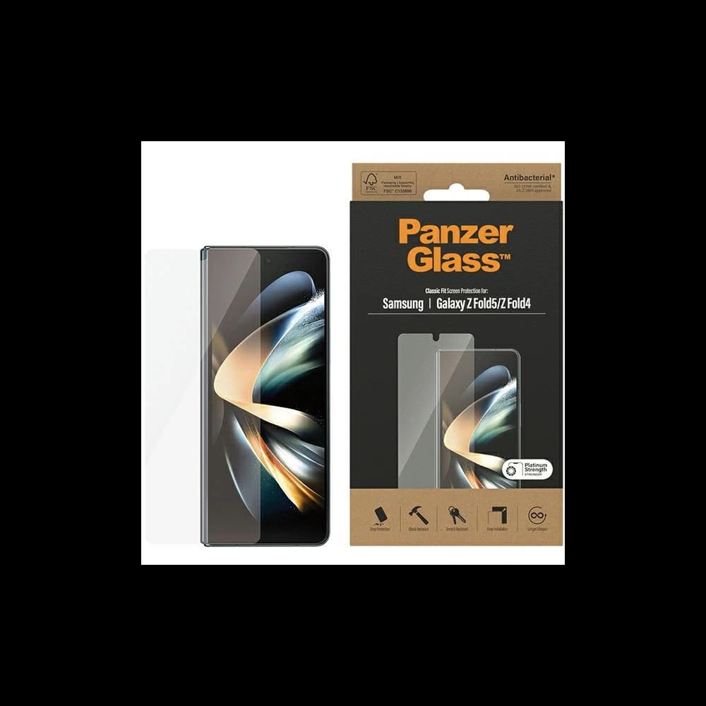 PanzerGlass Classic Fit Samsung Galaxy Z Fold5 / Fold4 Screen Protection Antibacterial - 1