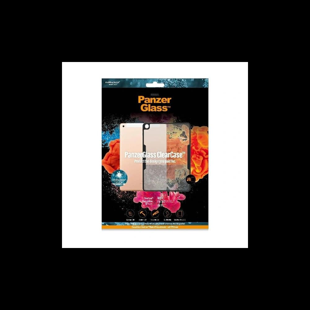 PanzerGlass ClearCase Apple iPad 10.2 2019/2020/2021 (7, 8, 9 gen) Antibacterial black - 2