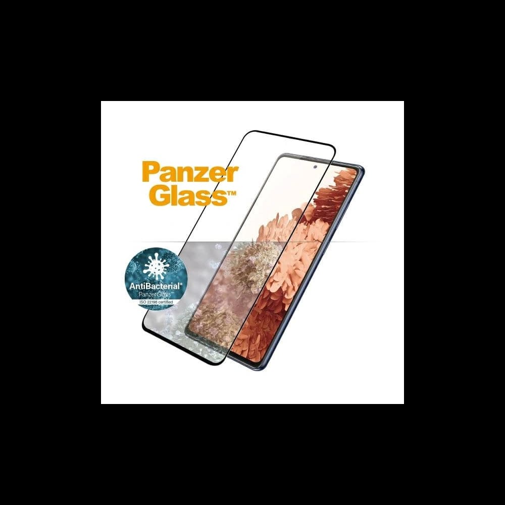 Gehärtetes Glas PanzerGlass E2E Mikroriss Samsung Galaxy S21+ Plus Case Friendly Fingerabdruck Antibakteriell schwarz - 2
