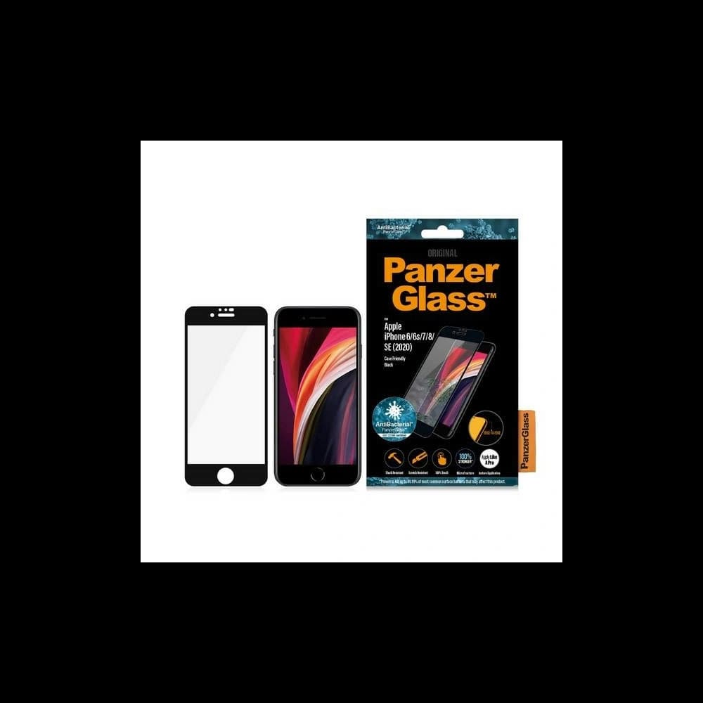 PanzerGlass E2E Pro Super+ Apple iPhone 7 / 8 / SE / SE 2022 Case Friendly black - 1