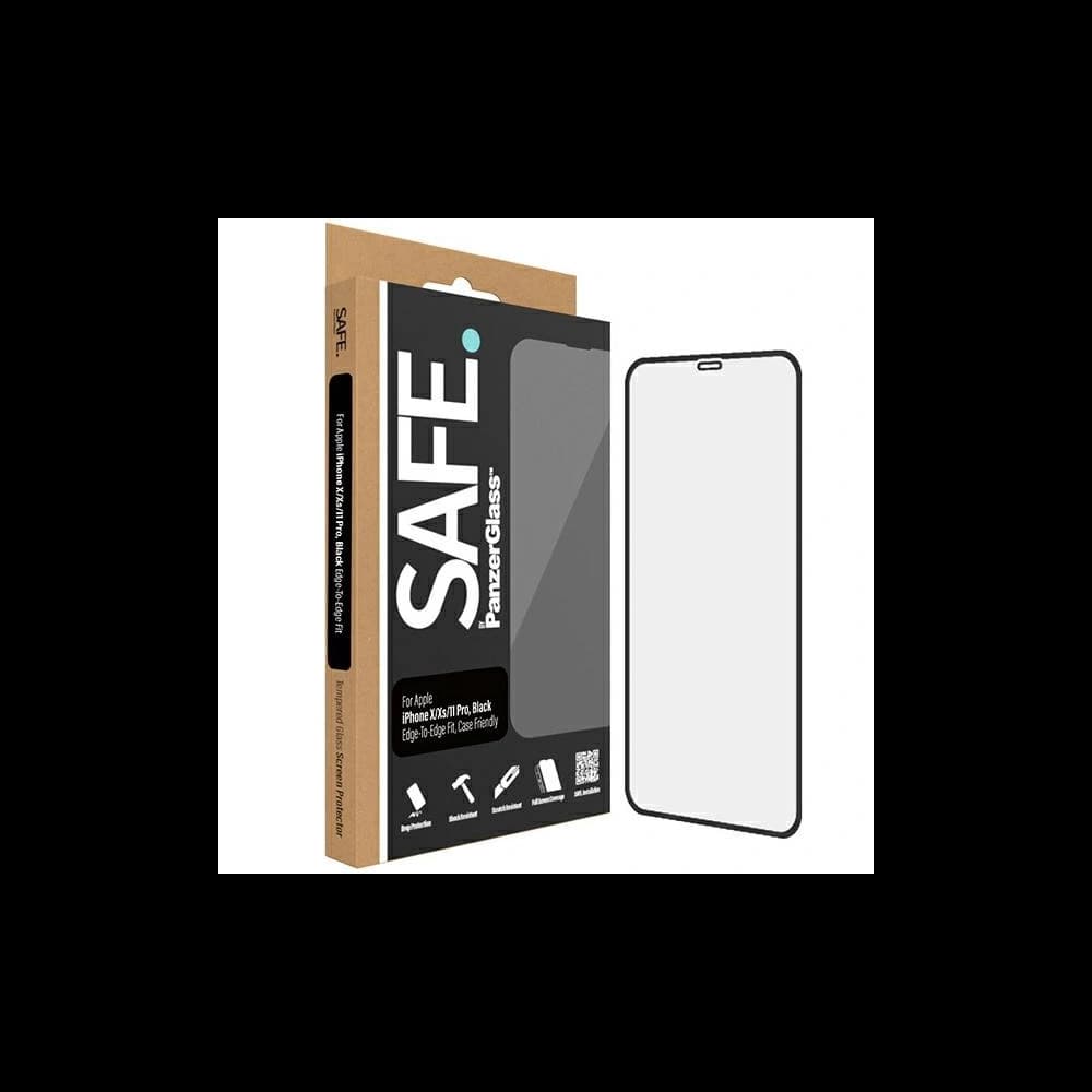 SAFE by PanzerGlass Apple iPhone X / XS / 11 Pro Screen Protection Edge-to-Edge black - 1