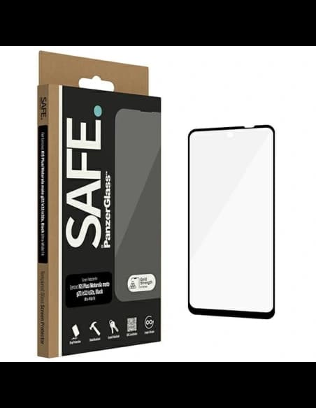 SAFE by PanzerGlass Motorola Moto G22 / E32 / E32s / Lenovo K15 Plus Screen Protection Edge-to-Edge black