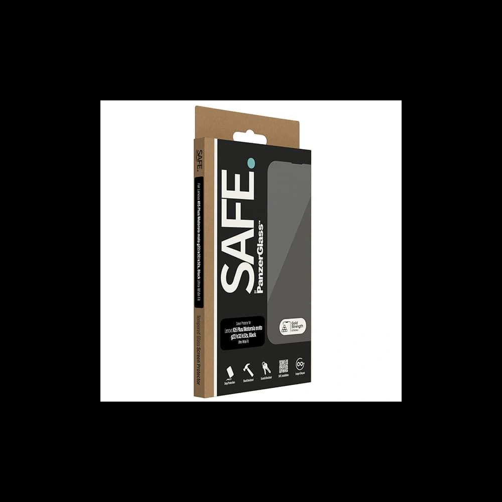 SAFE by PanzerGlass Motorola Moto G22 / E32 / E32s / Lenovo K15 Plus Screen Protection Edge-to-Edge black - 4