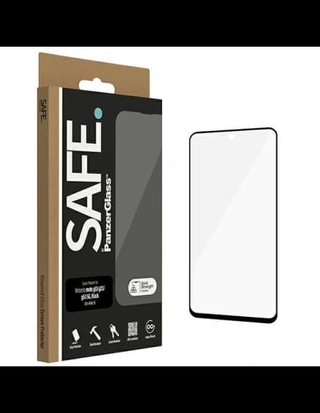 Sicherheitsglas SAFE von PanzerGlass Motorola Moto G13 / G23 / G53 5G Bildschirmschutz Ultra-Wide Fit schwarz