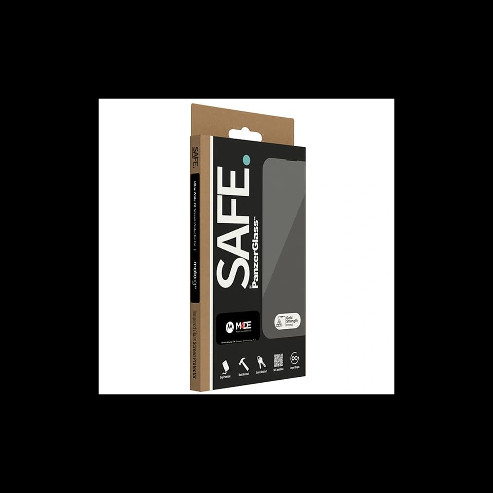 Tvrzené sklo SAFE od PanzerGlass pro Motorola Moto G32 Ochrana obrazovky Ultra-Wide Fit - 4