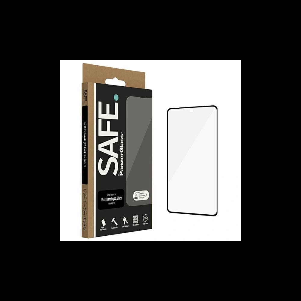 Tvrzené sklo SAFE od PanzerGlass Motorola Moto G72 Ochrana obrazovky Ultra-Wide Fit - 1