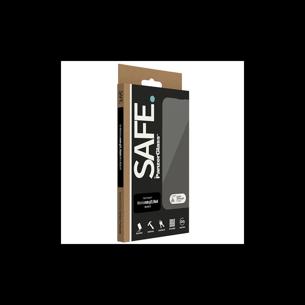 Tvrzené sklo SAFE od PanzerGlass Motorola Moto G72 Ochrana obrazovky Ultra-Wide Fit - 4