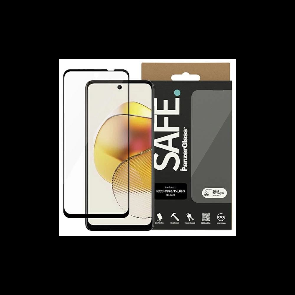 SAFE by PanzerGlass Motorola Moto G73 5G Screen Protection Ultra-Wide Fit black - 1