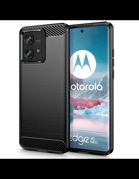 Tech-Protect TPUCarbon Motorola Edge 40 Neo Black