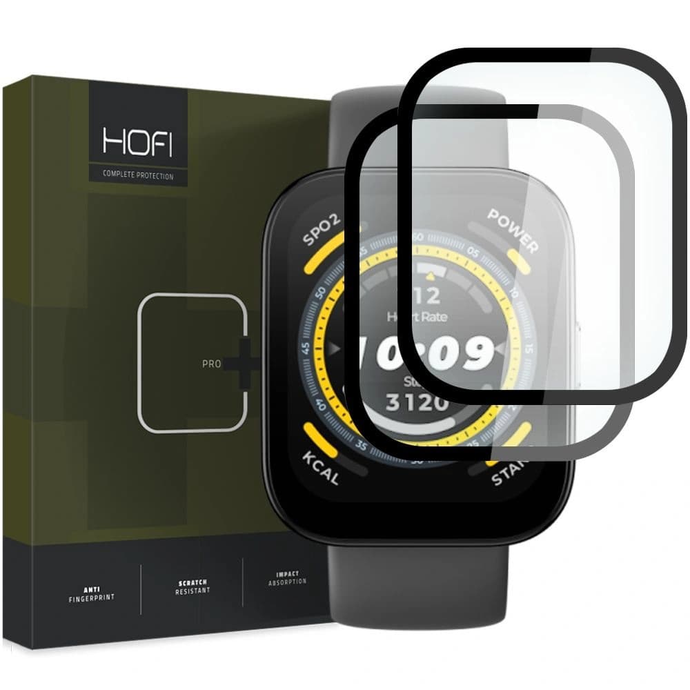 Hofi Sticlă hibridă Hybrid Pro+ Amazfit Bip 5 negru [2 PACK] - 1