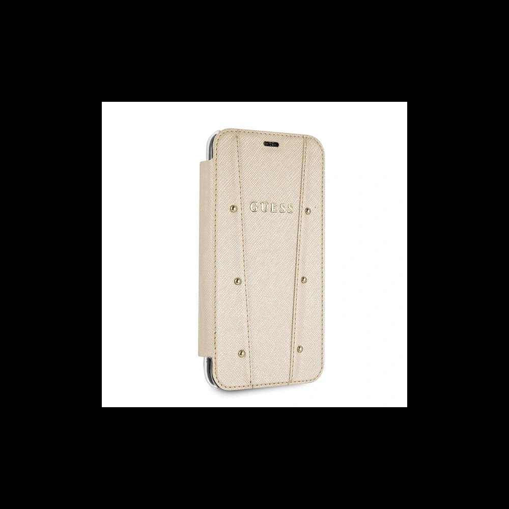 Guess Apple Husă GUFLBKPXKAILGO iPhone X / XS carte Kaia Saffiano auriu / auriu - 4