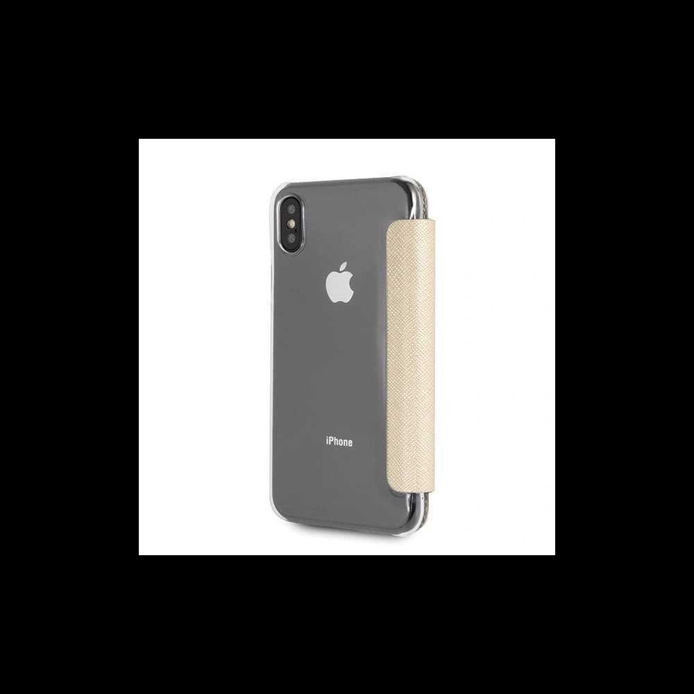 Guess Apple Husă GUFLBKPXKAILGO iPhone X / XS carte Kaia Saffiano auriu / auriu - 5