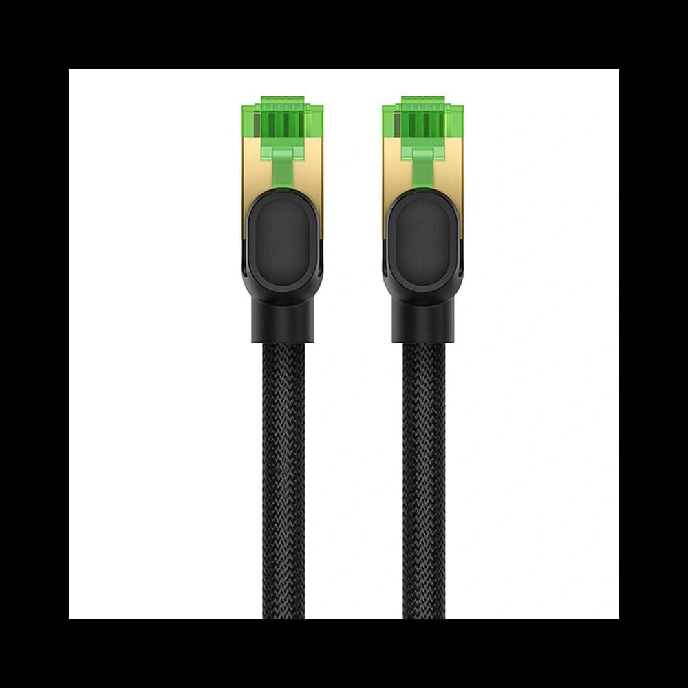 Kabel síťový Baseus v opletu kat. 8 Ethernet RJ45, 40Gbps, 8m (černý) - 4