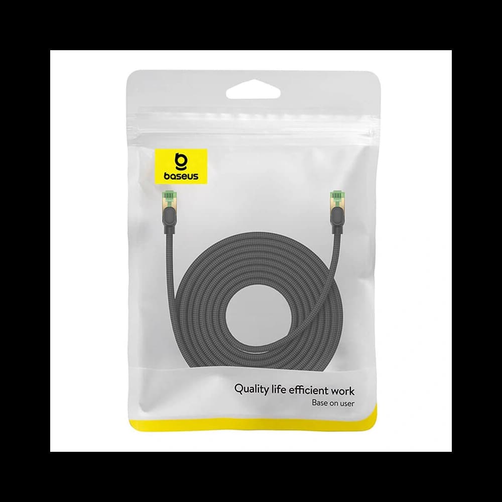 Hálózati kábel Baseus kat. 8 Ethernet RJ45, 40Gbps, 10m (fekete) - 8