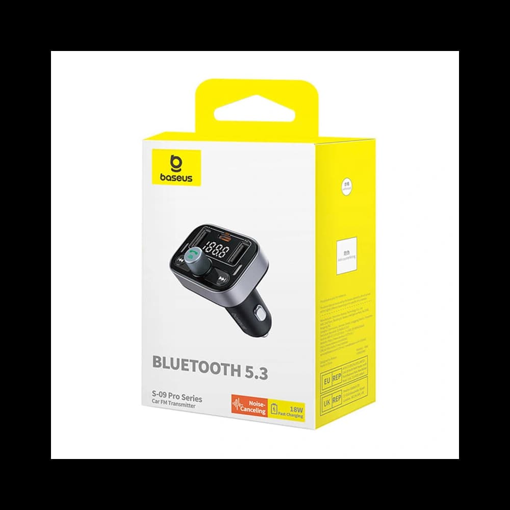 FM-Transmitter Baseus S-09 Pro Bluetooth 5.3 (schwarz) - 6
