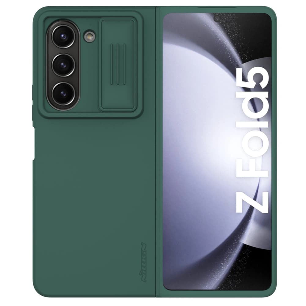 Nillkin CamShield Silky Silicone Case Samsung Galaxy Z Fold5 dark green - 1