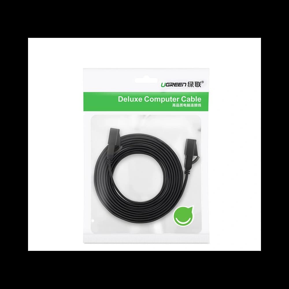 Ploché síťové kabel UGREEN Ethernet RJ45 Cat.7 STP LAN 10Gbps 3m černý - 5