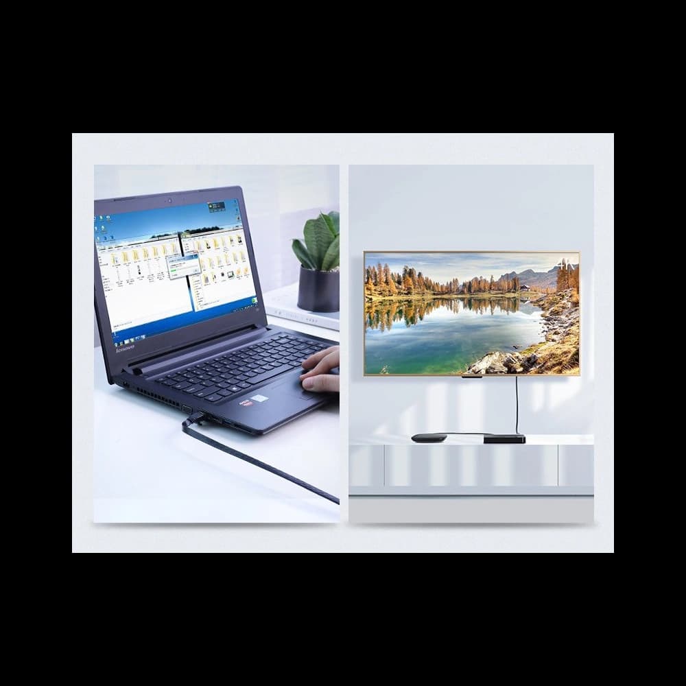 Ploché síťové kabel UGREEN Ethernet RJ45 Cat.7 STP LAN 10Gbps 3m černý - 20