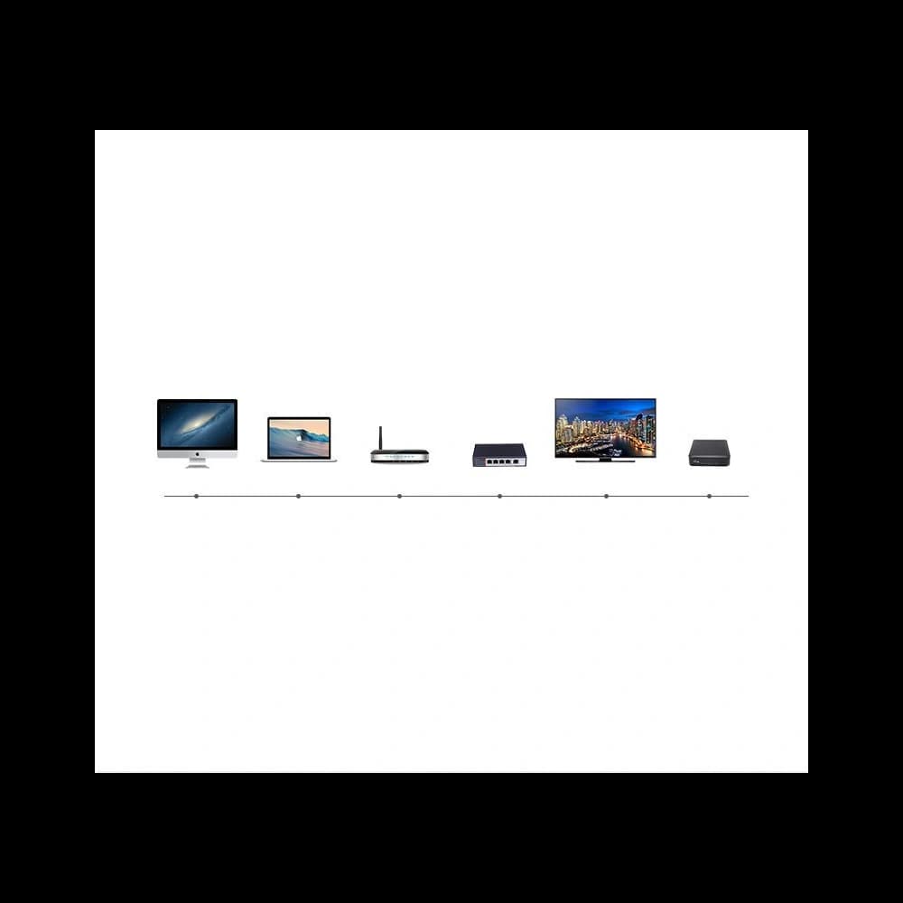 Ploché síťové kabel UGREEN Ethernet RJ45 Cat.7 STP LAN 10Gbps 3m černý - 26