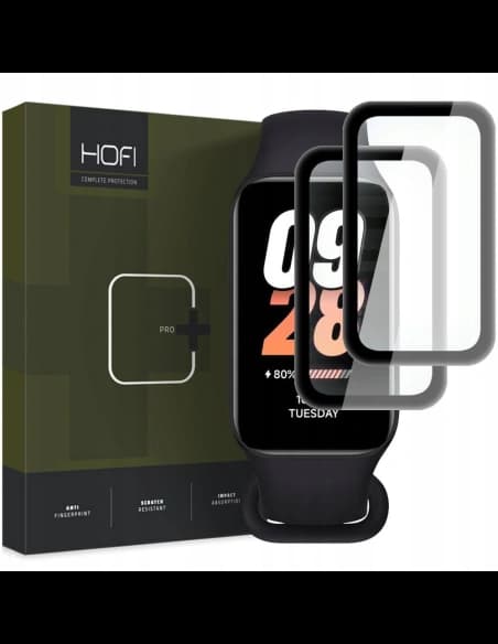 Hibrid üveg Hofi Hybrid Pro+ Xiaomi Smart Band 8 Active Black [2 PACK]
