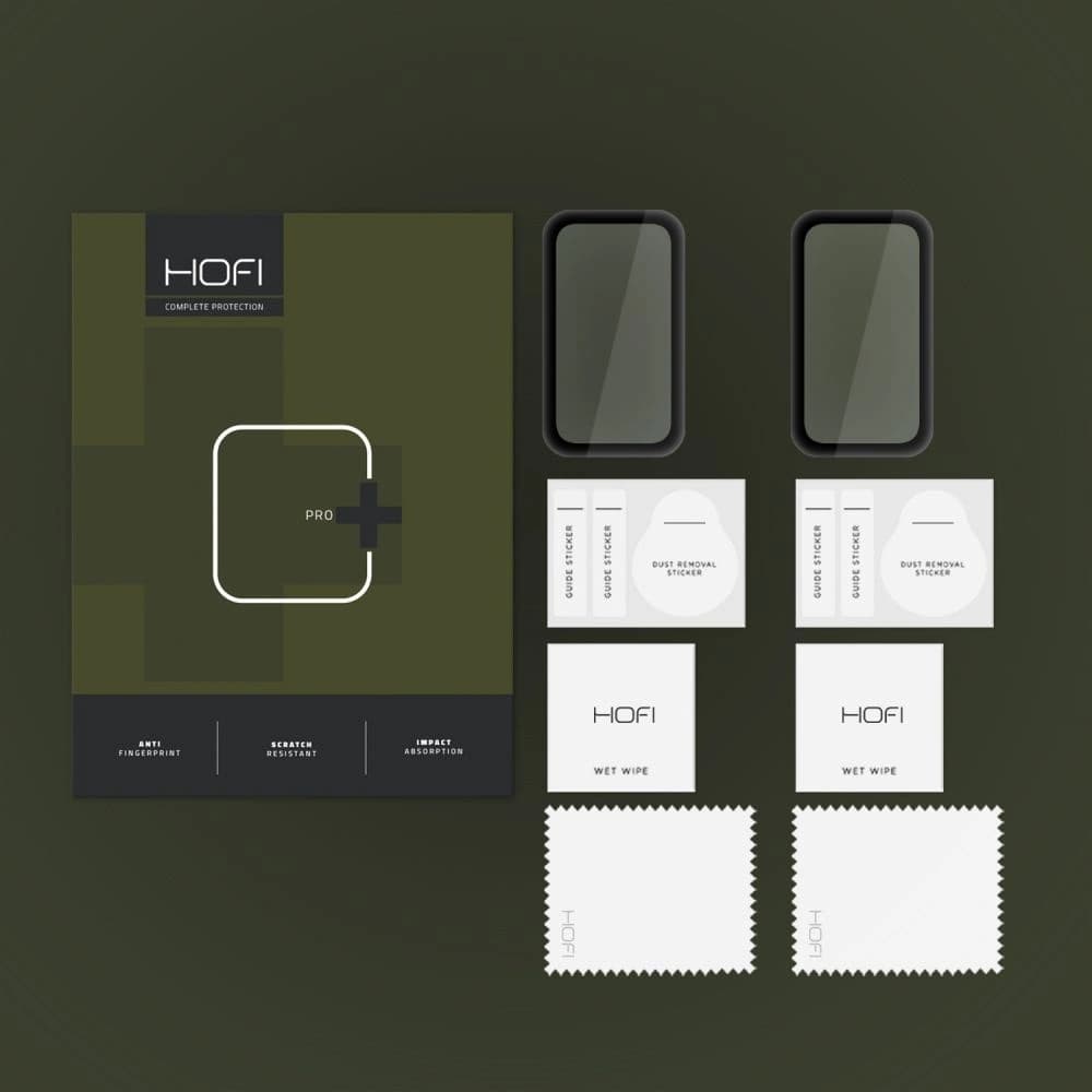 Hibrid üveg Hofi Hybrid Pro+ Xiaomi Smart Band 8 Active Black [2 PACK] - 2