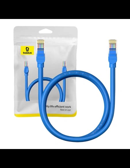 Kabel síťový Baseus Ethernet RJ45 Cat.6 1000Mbps 1m (modrý)