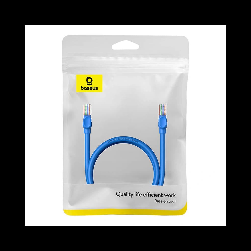 Hálózati kábel Baseus Ethernet RJ45 Cat.6 1000Mbps 1m (kék) - 9