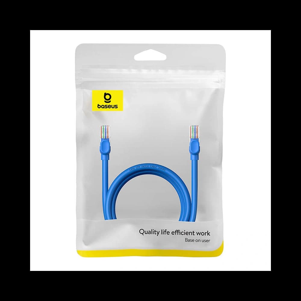 Hálózati kábel Baseus Ethernet RJ45 Cat.6 1000Mbps 2m (kék) - 9