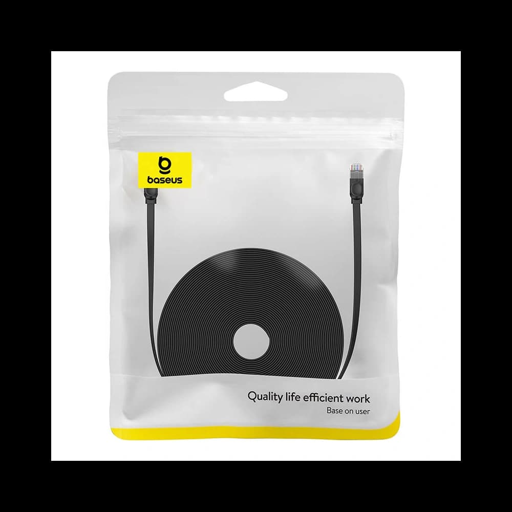 Hálózati kábel Baseus Ethernet RJ45 Cat.6 1000Mbps 30m (fekete) - 8