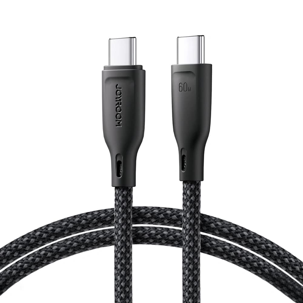 Joyroom Multi-Color Series SA34-CC3 USB-C / USB-C 60W cable 1m black - 1