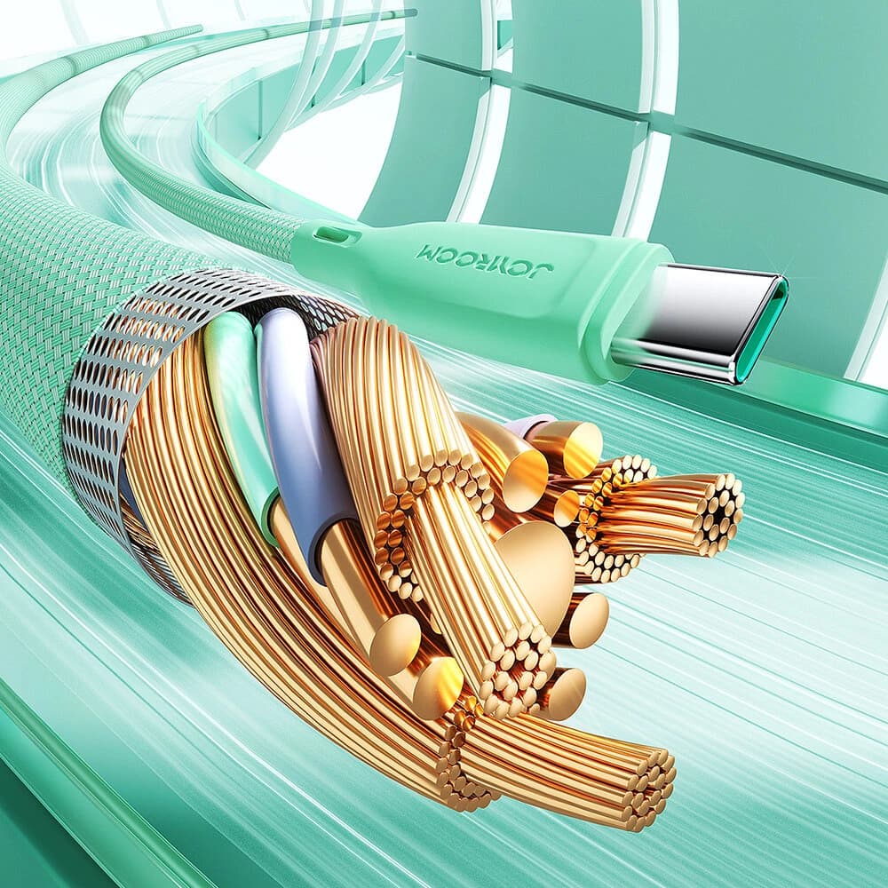 Joyroom Multi-Color Series SA34-CC3 USB-C / USB-C 60W cable 1m black - 9