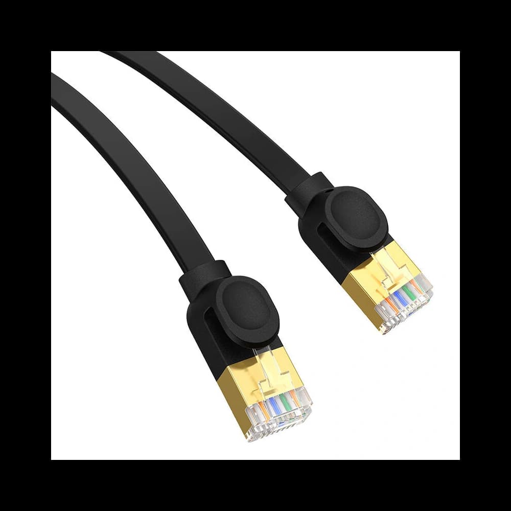 Kabel síťový Baseus High Speed, Ethernet RJ45, 10 Gbps, Cat.7, 1m (černý) - 2