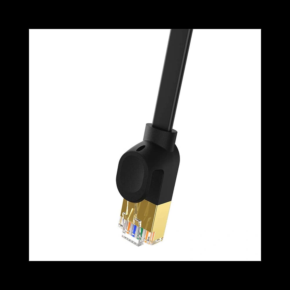 Kabel síťový Baseus High Speed, Ethernet RJ45, 10 Gbps, Cat.7, 1m (černý) - 3