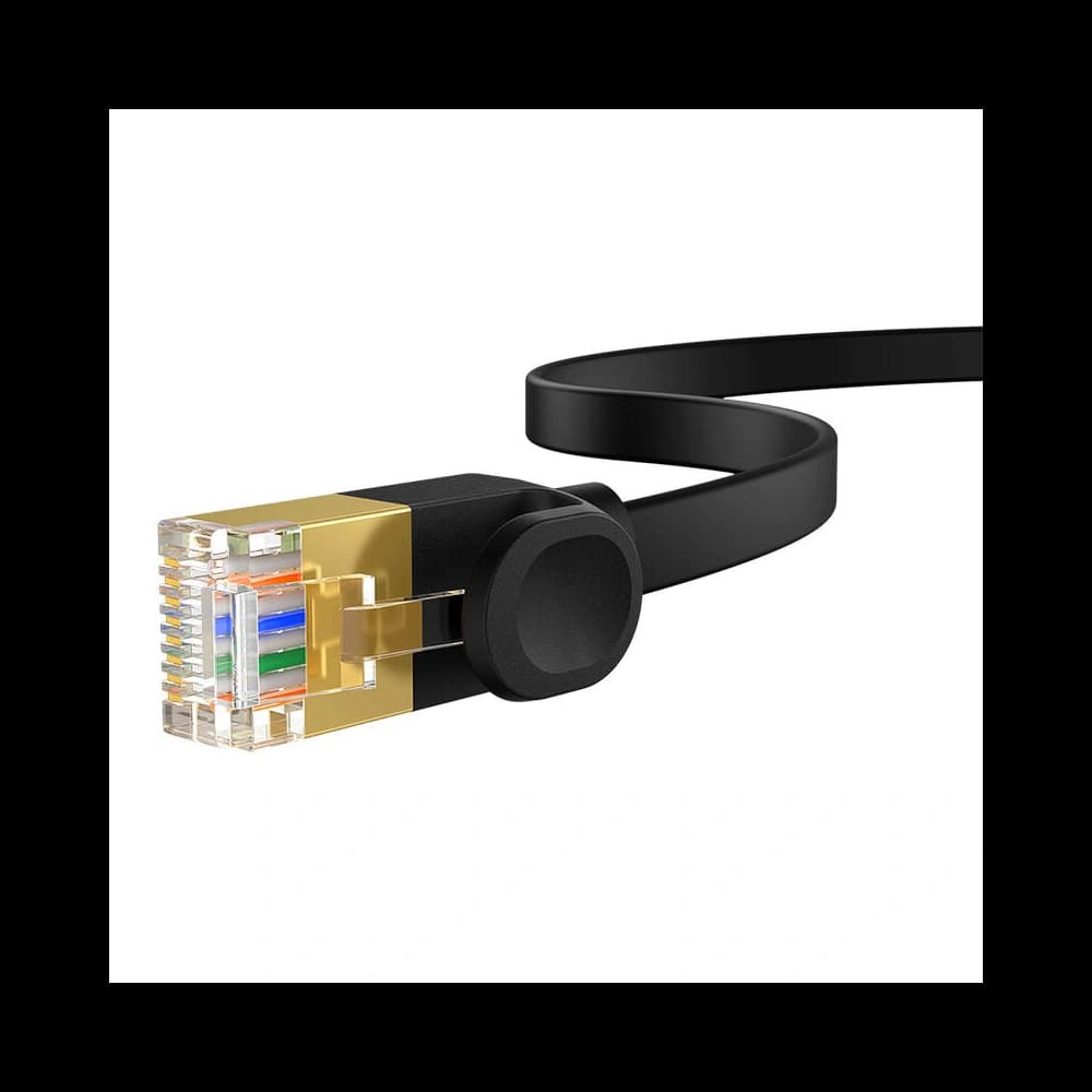 Kabel síťový Baseus High Speed, Ethernet RJ45, 10 Gbps, Cat.7, 1m (černý) - 4