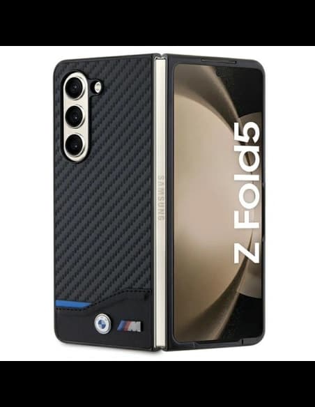 BMW BMHCZFD522NBCK Samsung Galaxy Z Fold5 Leather Carbon black