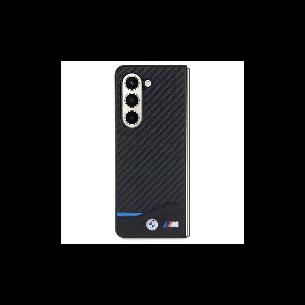 Case BMW BMHCZFD522NBCK Samsung Galaxy Z Fold5 Leder Carbon schwarz/black - 2