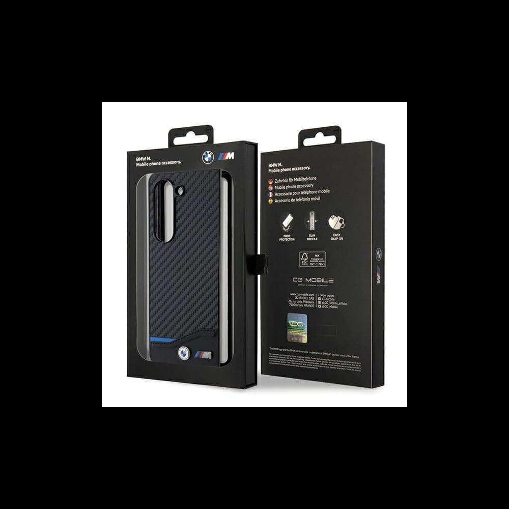 Case BMW BMHCZFD522NBCK Samsung Galaxy Z Fold5 Leder Carbon schwarz/black - 7