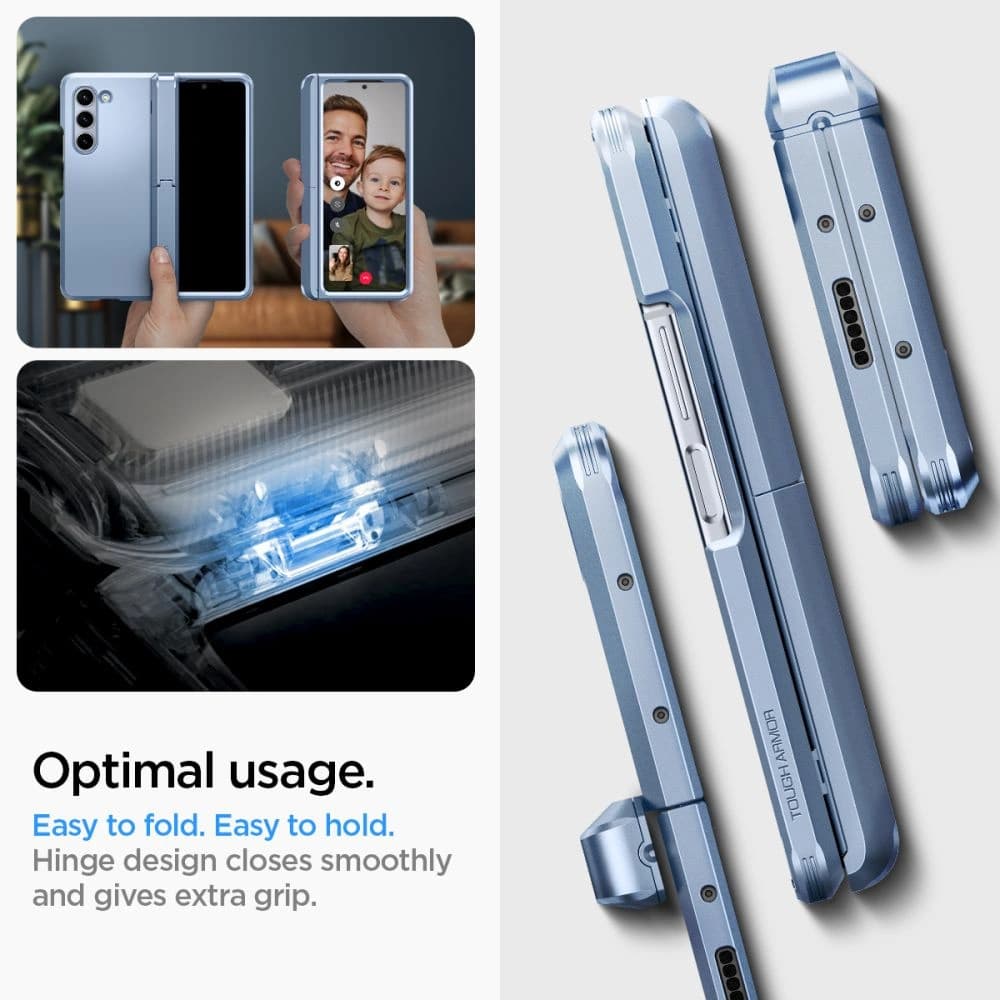 Case Spigen Tough Armor Pro Pen Samsung Galaxy Z Fold5 Sierra Blau - 19
