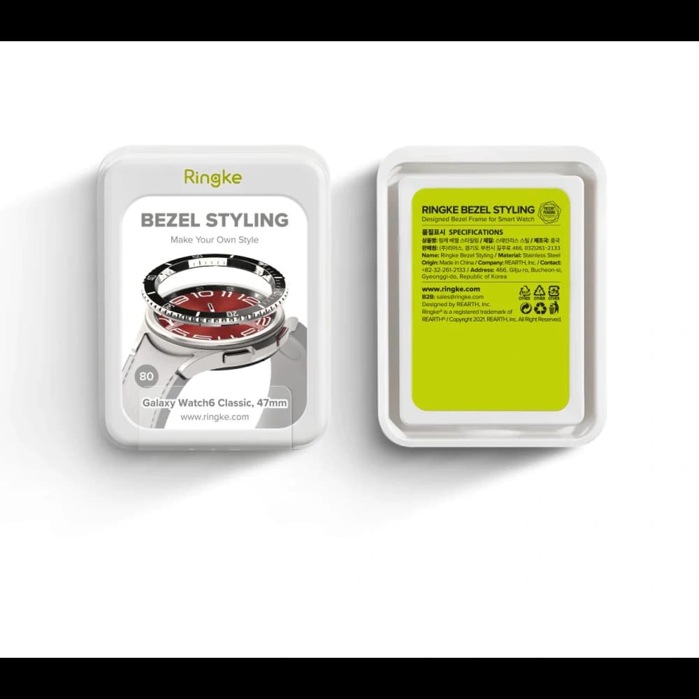 Nakládka Ringke Bezel Styling 47-80 Samsung Galaxy Watch 6 Classic 47mm Nerezová stříbrná - 7